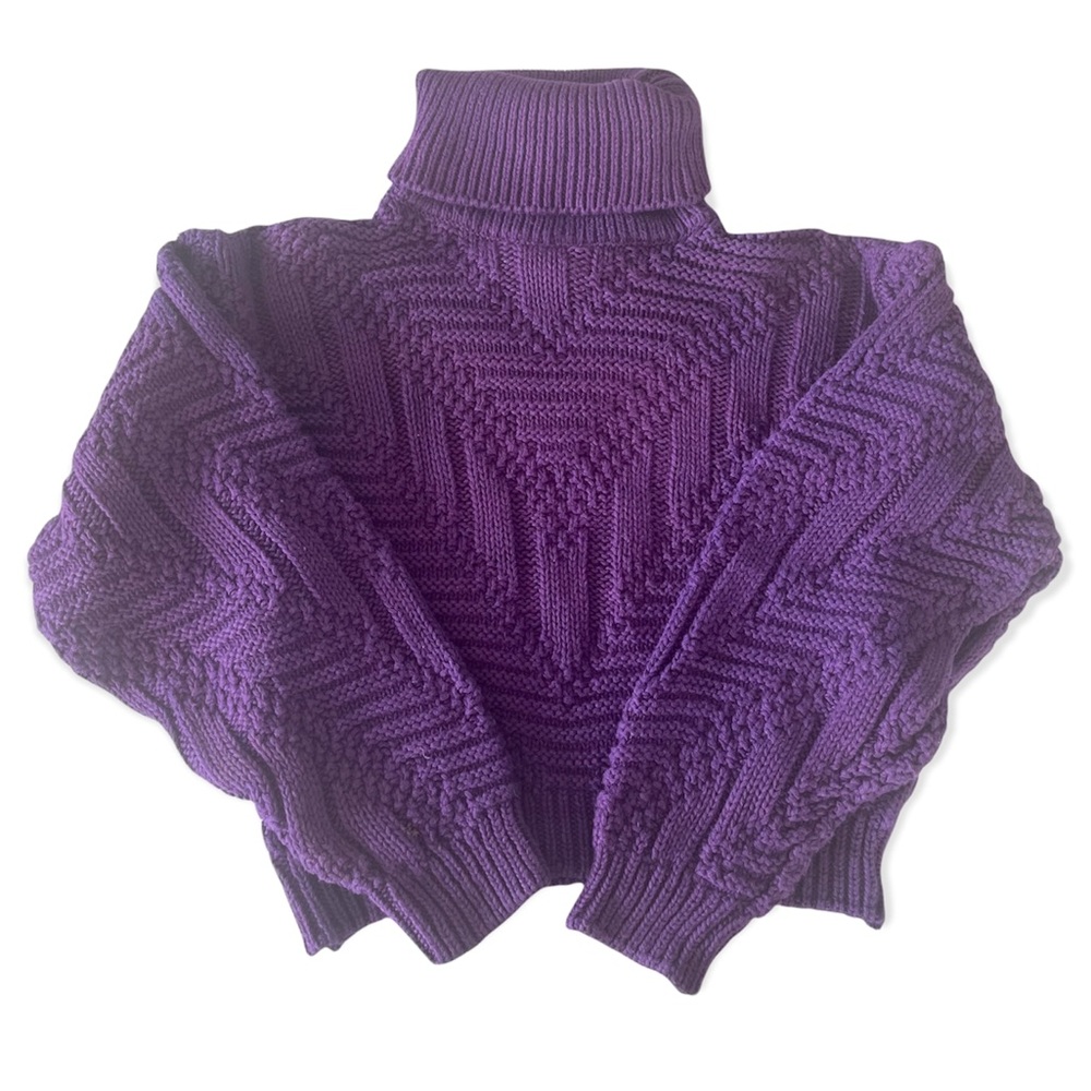 Knitted Turtleneck Ski Sweater